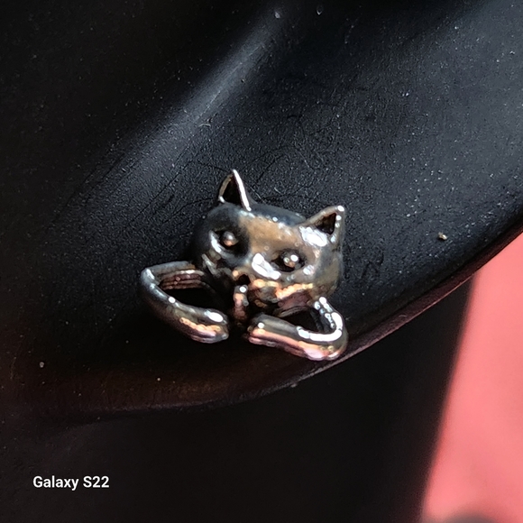 Full Body 2 in 1 Cat Earrings Silver Kitten Posts NWT Gift Idea Animal Cat Lover - Picture 5 of 7